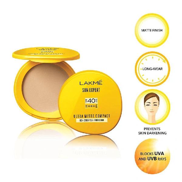 Lakme Sun Expert Ultra Matte SPF 40 PA+++ Compact (7gm)