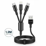 X.Cell 3-in-1 Multi Charging Cable – 1.2M USB-C, Lightning & Micro-USB