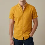 Men's Stylish Half Sleev  Casual  Solid Shirt ( Khatali )