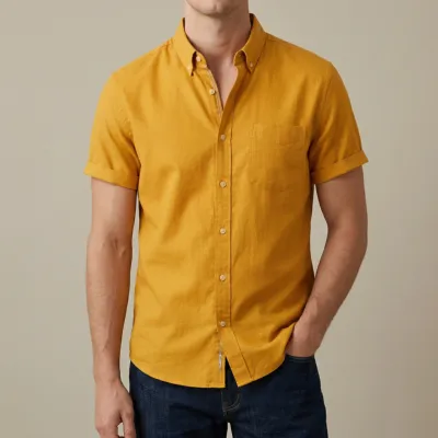 Men's Stylish Half Sleev  Casual  Solid Shirt ( Khatali )