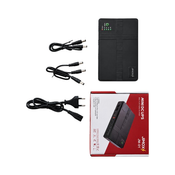 JIMOX JM-01 Multi-Output Mini UPS for Router & ONU (10400mAh, Fast Charging)