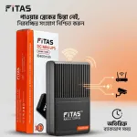FiTAS Mini UPS 10400 mAh Battery Backup for Router, ONU & CCTV
