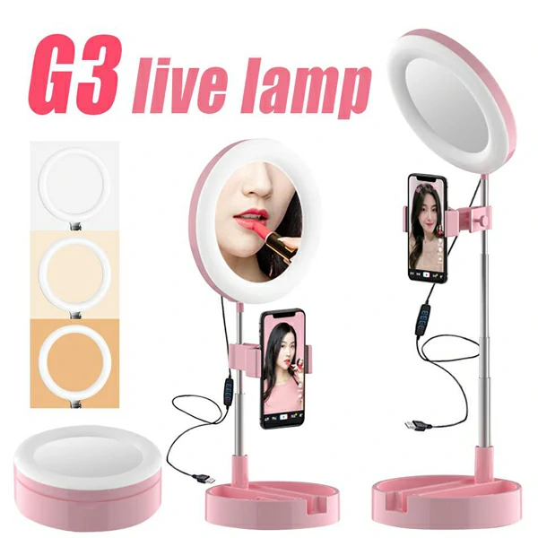 Live Makeup Multipurpose Ring Lamp With Mobile Stand