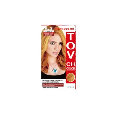 Tovch Hair color 30ml*2 - 8.3 Medium Gold (China)