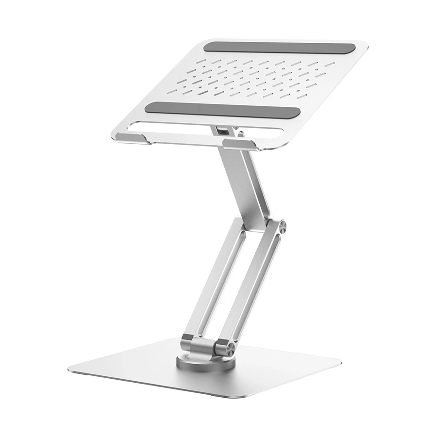 WiWU S801 Rotating Foldable Aluminum Tablet & Laptop Stand, Silver