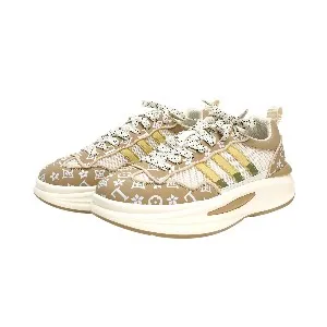 Brown Graphical designs all seasons sneaker for men