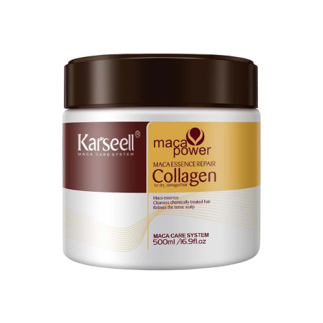 Karseell  Maca Power Maca Essence Repair Collagen For Dry , Damaged Hair 500ml (Italy)