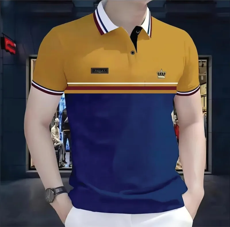 Men's Half Sleeve Polo Shirt, PK Cotton 200 GSM, Chest 38 to 42 Inch