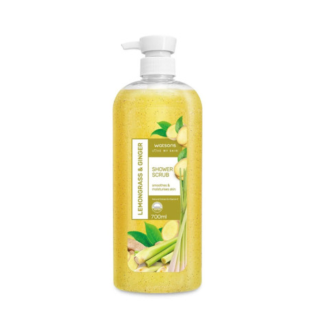 Watsons Lemongress & Ginger Shower Scrub 700ml (Malaysia)