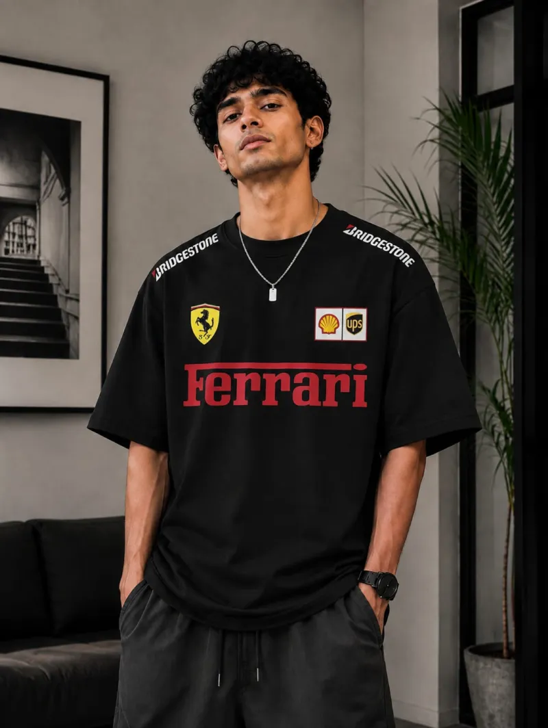 Men's DTF Print Drop Shoulder T-Shirt, 200 to 230 GSM Cotton