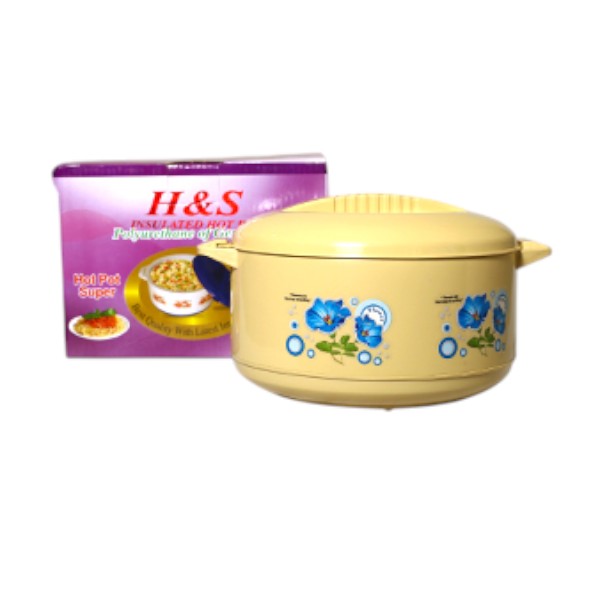 H & S Hot Pot Supper ( Full Plastic)- 1200 ml Multi colour