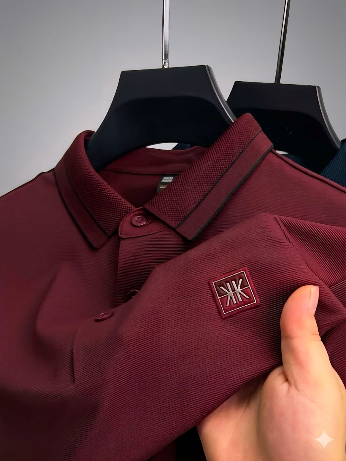 Men's Embroidered Logo Polo Shirt, Pique Cotton, 6 Colours