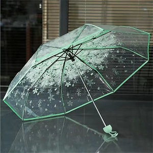 Transparent Flower Umbrella for Women