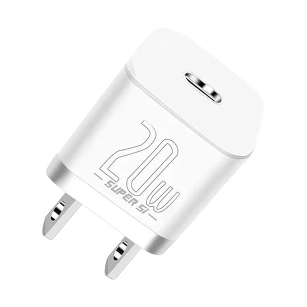 Baseus TZCCSUP-A02 Super Si QC USB-C 20W CN White Charger
