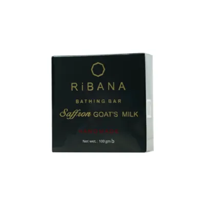 Ribana Saffron Goat's Milk Soap 110g (Bangladesh)