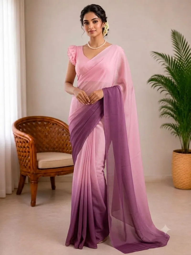 Rongdhonu Georgette Saree for Events and Special Moments