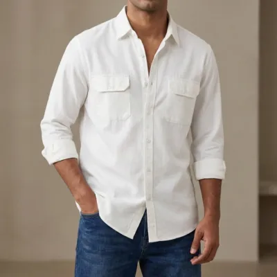 Full sleeves double pocket Shirt