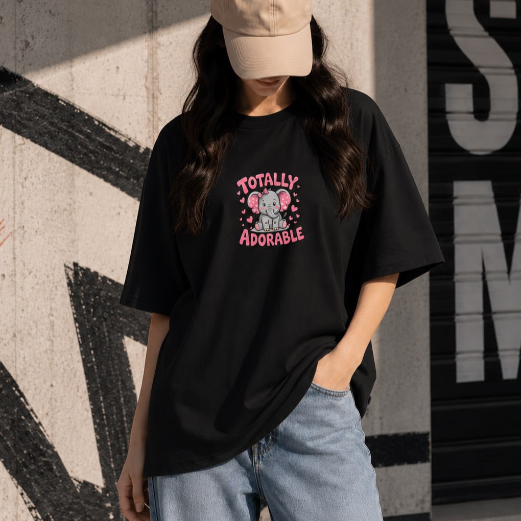 Premium Drop Shoulder T-Shirt for Women |Trendy Print Oversized Tee | Summer Friendly