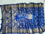 Dhupian Silk Block Print Panjabi and Silk Saree for Couples