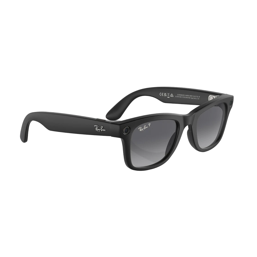 Meta Ray-Ban Wayfarer Gen 2 Smart Glasses Matte Black Polarized Lens