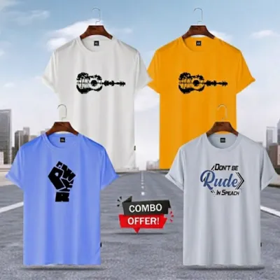 4pis Mesh Jersy Fabric T Shirt