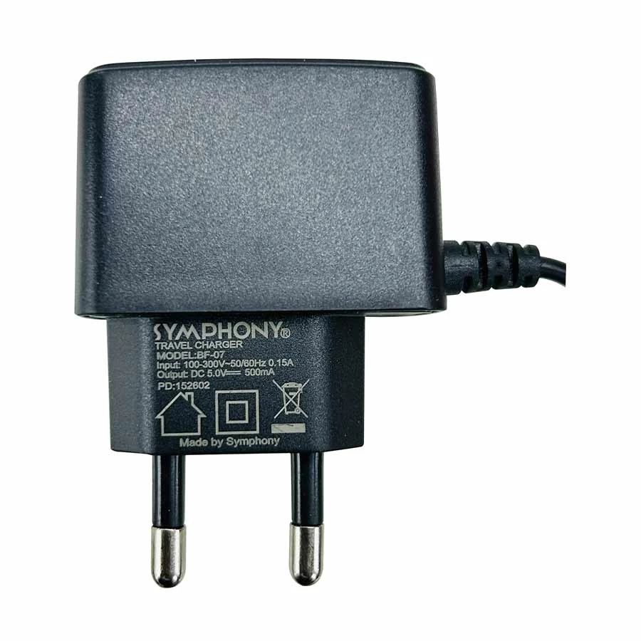 Symphony BF-07 2.5W Micro-USB Black Wall Charger EU