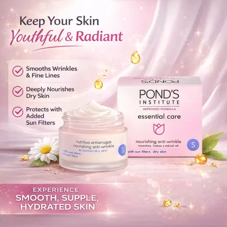 Pond's Essential Care Nourishing Anti-Wrinkle Cream 50ml (Spain)