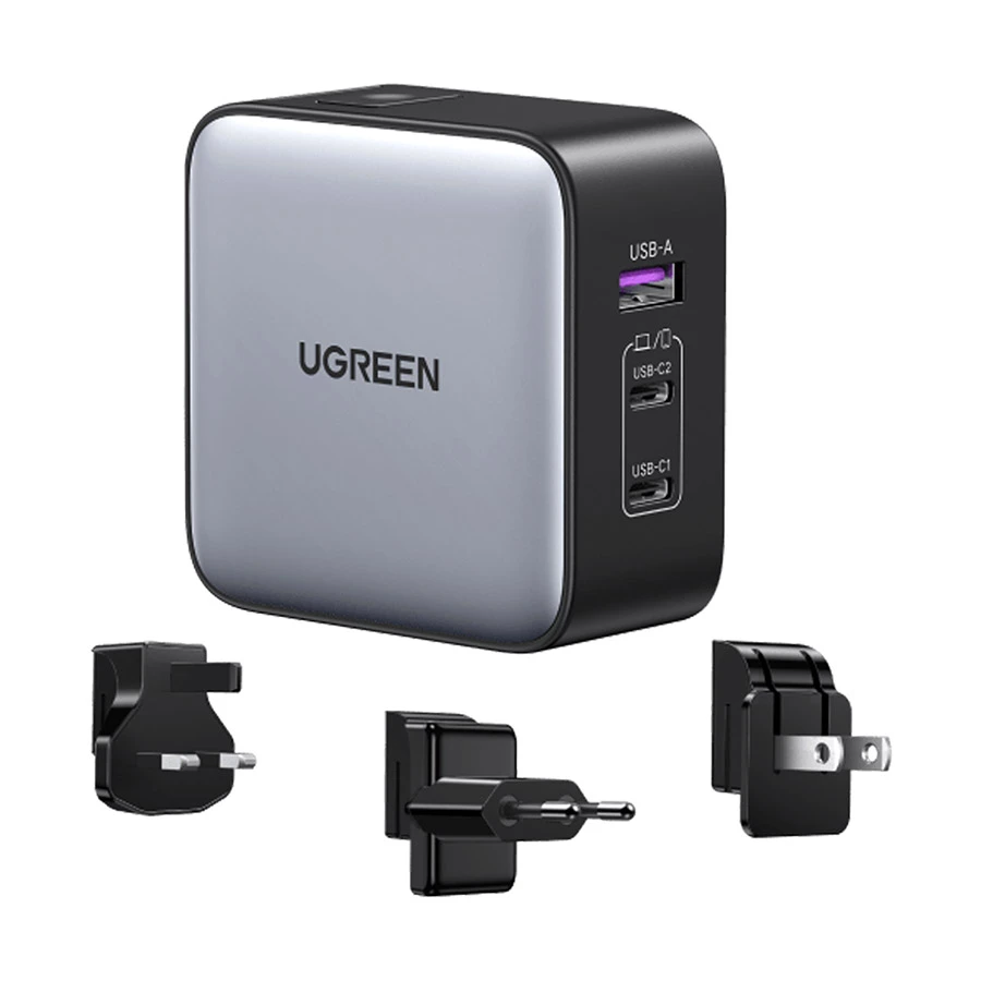 UGREEN CD296 65W GaN PD Dual USB-C & USB Charger Black