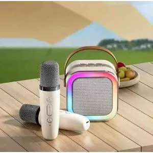 K12 Wireless Portable Speaker With Microphone with double 2 mic