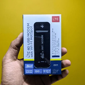 4G LTE WiFi Modem- Support All Bangladesh SIM Cards-Black