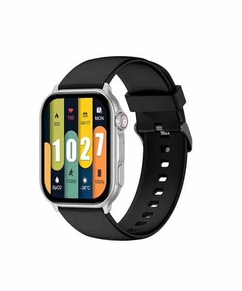 Kieslect KS Pro Calling Smart Watch With 2.01″ Amoled Display (With Extra Strap+ Protector) Silver