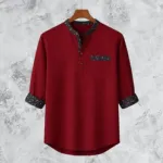 Men's Synthetic and Cotton Blend Katua, Slim Fit, 6 Colours