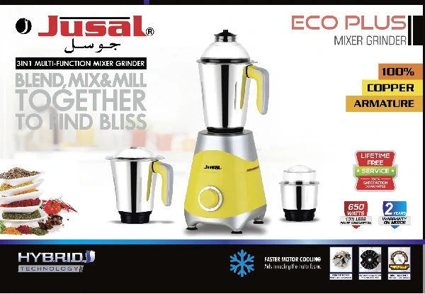 Jusal 650W Eco Plus Mixer Grinder