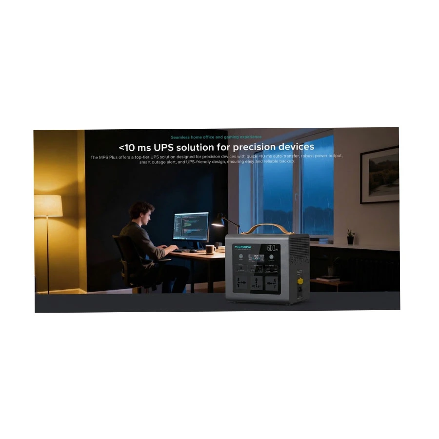 Marsriva MP6 Plus 512Wh 600W Portable Power Station and UPS