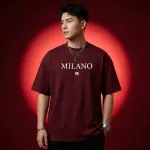 Men's Stylish Drop Shoulder- Maroon