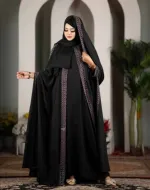 Sehzadi Abaya Full Set with Inner, Koti, Hijab and Stone Work