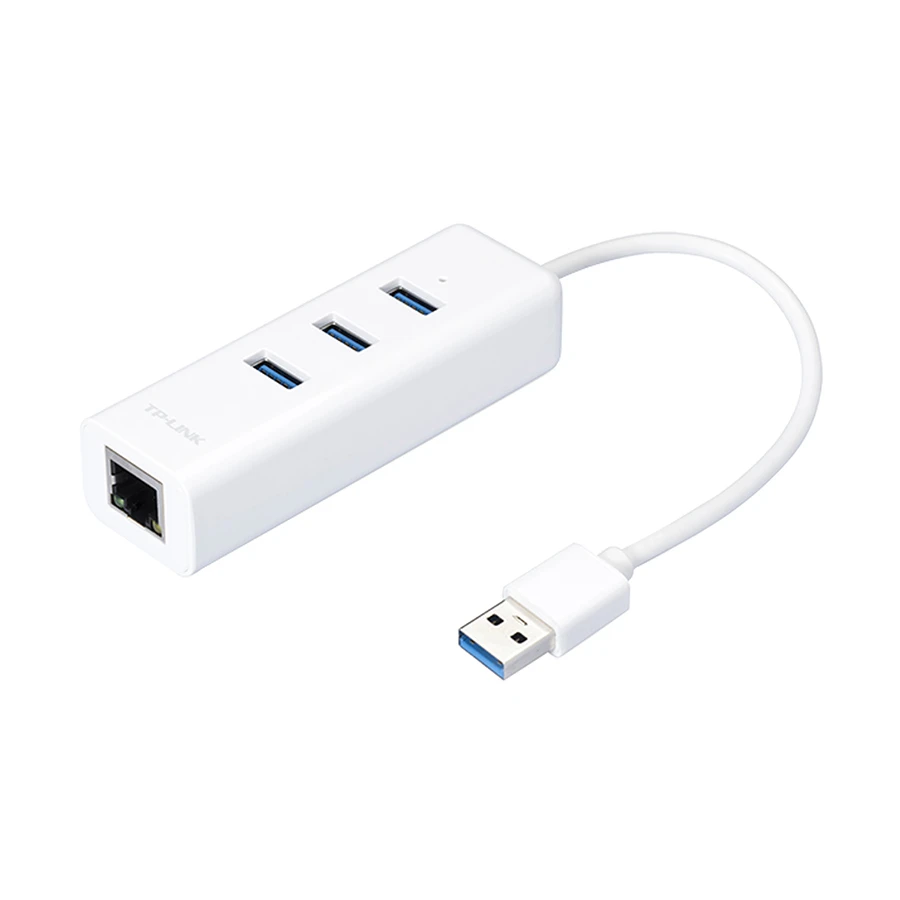 TP-Link UE330 V4 USB to Tri USB & Gigabit LAN Converter White