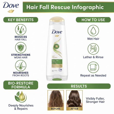Dove Hair Fall Rescue Conditioner 350 ml (UAE)
