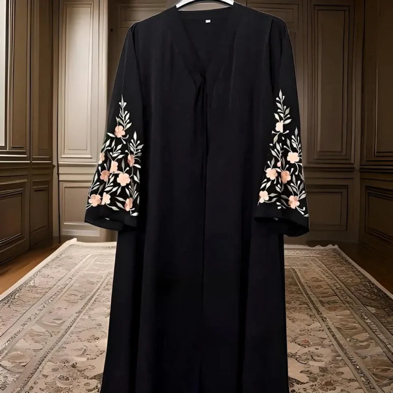 Women's Embroidered Borka Only, Sizes 50 to 58, 4 Colours