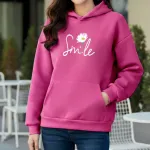 Premium Comfortable Printed Ladies Winter Hoodie