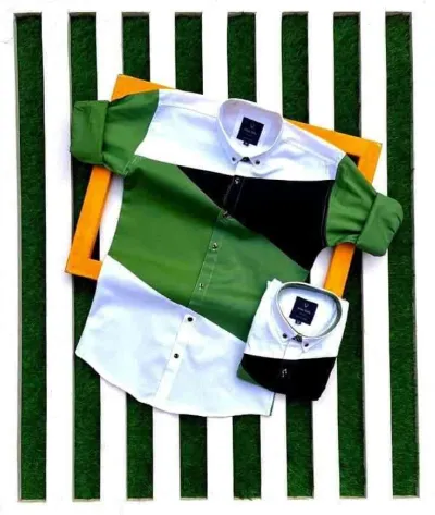 Men's Casual Cotton Shirt with Full Sleeves, Size L Only