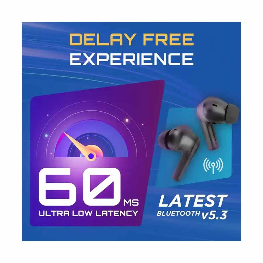 Fastrack FPods FS100 Black True Wireless Bluetooth Earbuds