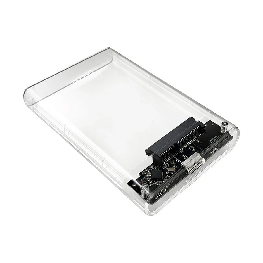 OSCOO HD1 2.5 Inch SATA Transparent HDD/SSD Enclosure