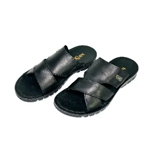 27020-Black Premium High-Quality Men's sandal