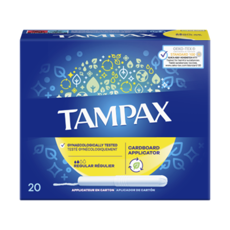 Tampax Cardboard Regular Applicator Tampons 20 (EU)