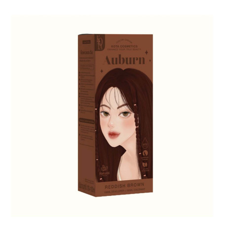 Kota Hair Color Cream Auburn - Reddish Brown (Thailand)