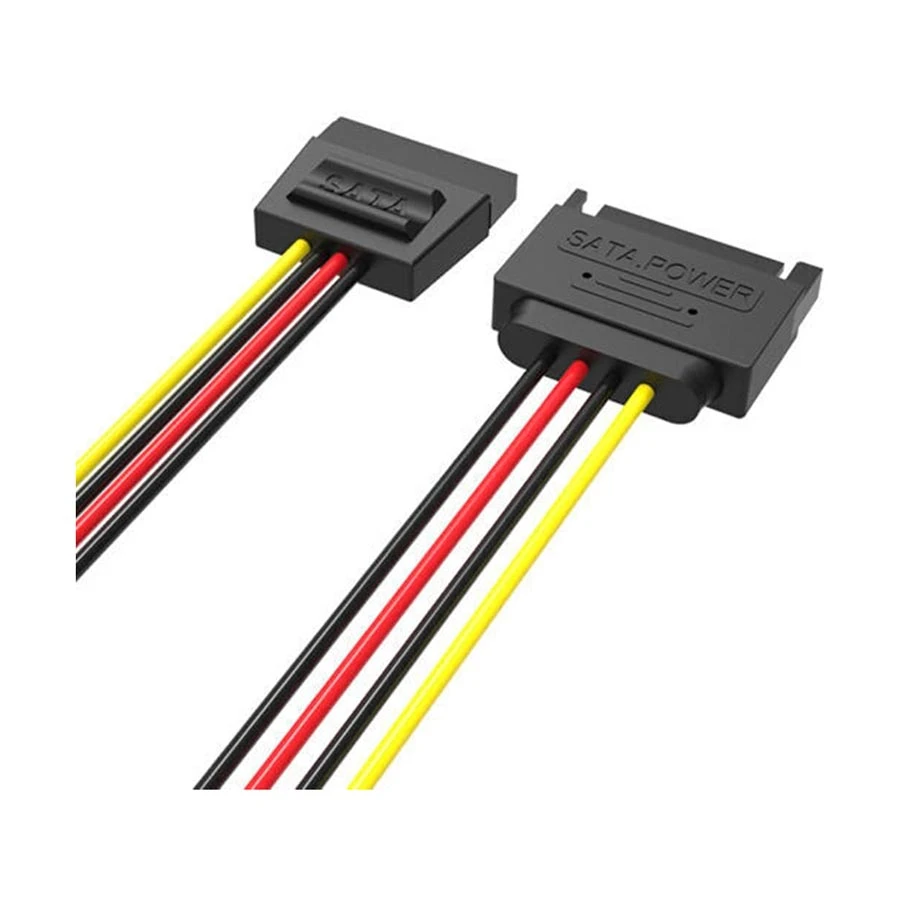 Vention KDABY SATA 15-pin Male to Female 0.3m Power Extension Cable
