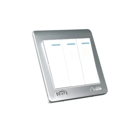 Belamy White-Grey 3 Gang 1 Way | BE-118-SW