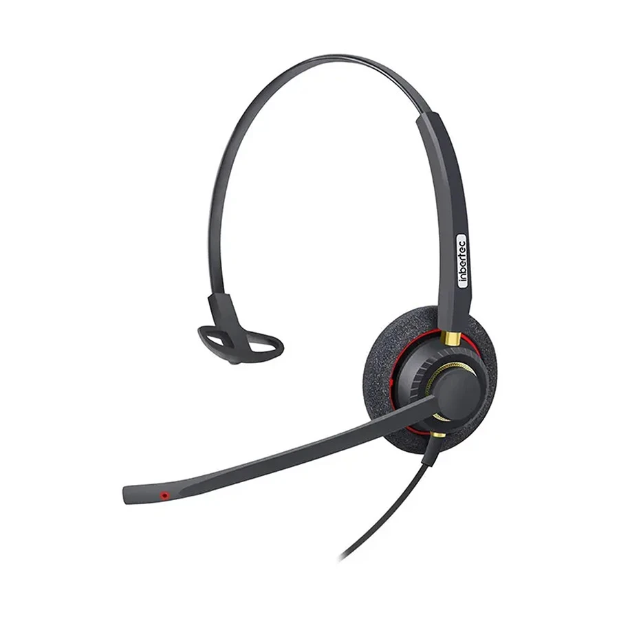 Inbertec UB805M Mono Wired USB & USB-C Noise Cancelling Headset