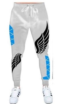 Men's Terry Cotton Jogger Trousers with Rubber Print, 6 Colours